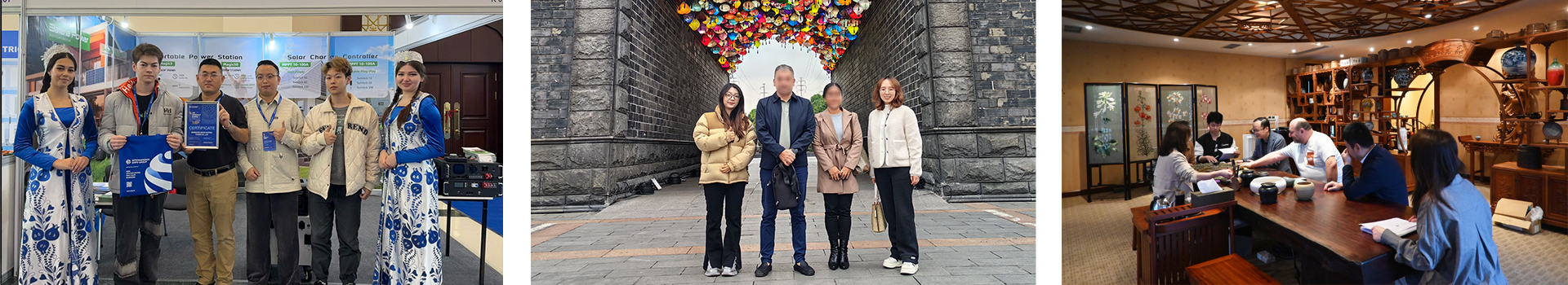 China furniture manufacturer client visit factory gallery, demonstrating international collaboration and professional manufacturing in furniture industry.